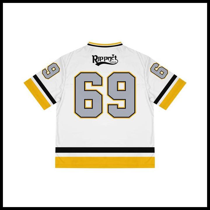 Rjp Project Jersey Oversize Unisex Dryfit Milano/Brazil Baju Sport Casual Vintage Rugby Boxy Fit Nfl