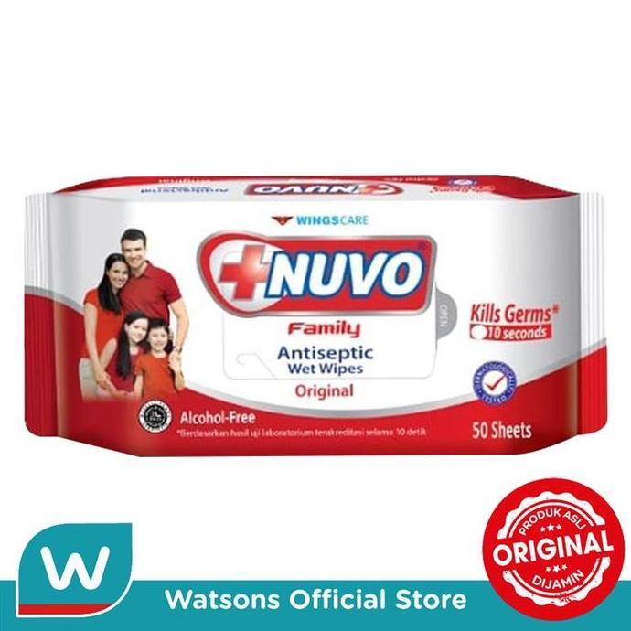 (Best) Nuvo Wet Wipes Merah 50S
