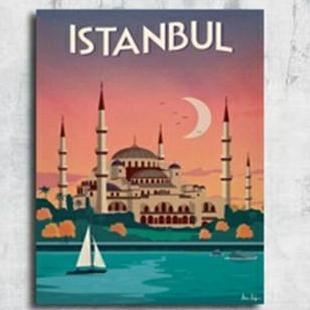 POSTER HIASAN DINDING ISTANBUL TURKI FB27