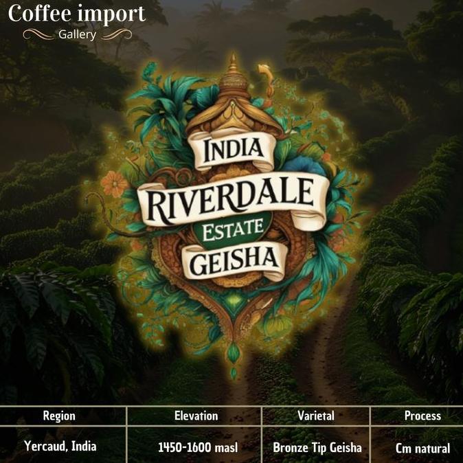 India Riverdale Estate Geisha | Green bean import arabika 500gr