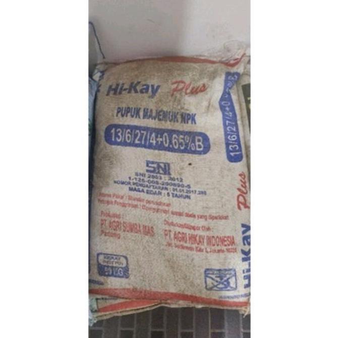 Best Seller Pupuk Hikay Plus 13.6.27.4+0.65B. 50Kg Premium