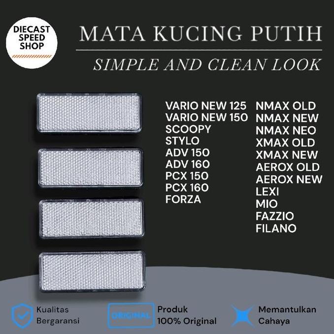Kvb- Reflektor Mata Kucing Model Thailand Forza Adv Pcx Vario Scoopy Spacy Xmax Nmax  Forza Motor Li