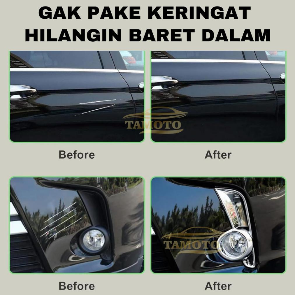 PREMIUM Spidol baret / cat anti baret penghilang goresan mobil motor original warna hitam metalik da