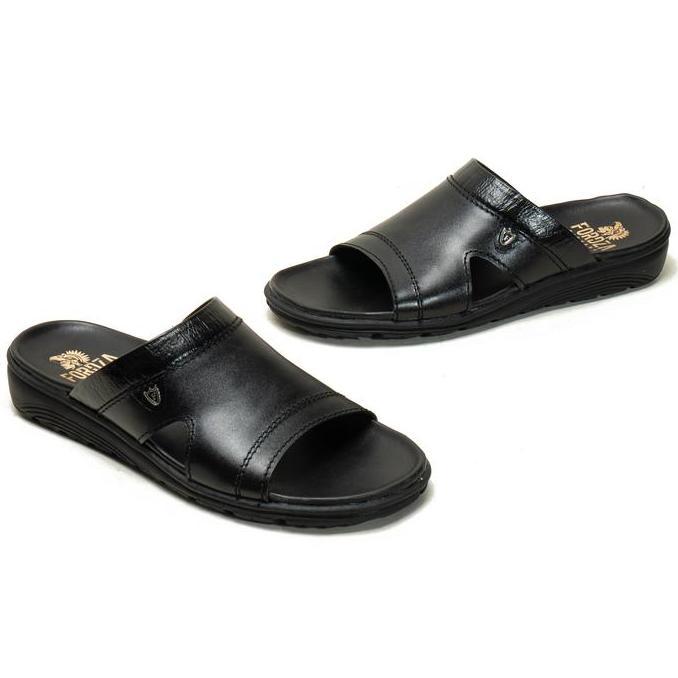 Casual- Sandal Slop Pria Kulit Sapi Sandal Pria Casual Kulit Fordza T.S448