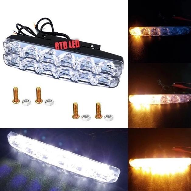 Special Offer Lampu Led Drl Bemper Grill Mobil 6 Mata