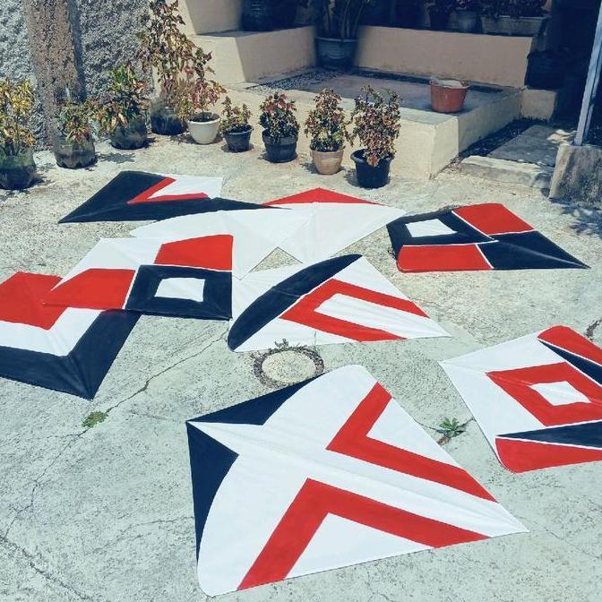 20 Pcs Layangan Aduan Garut Spek Jepret Giblur Uk 85cm