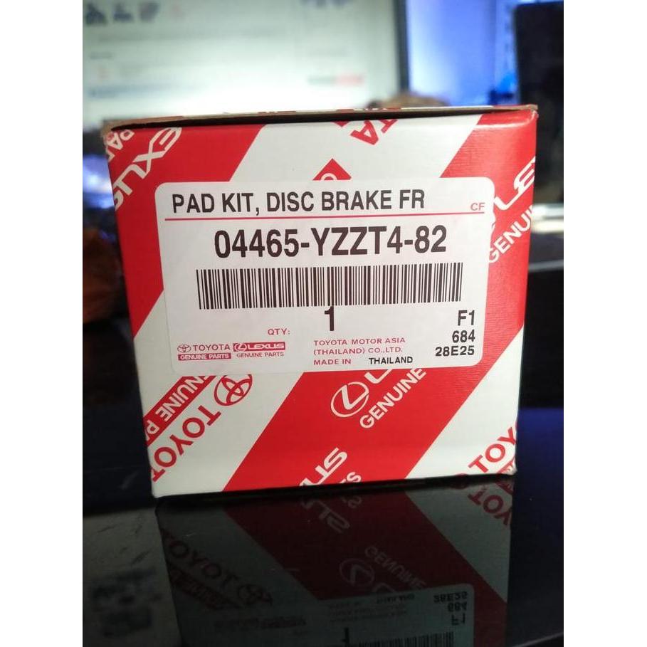 Brake Pad Kampas Rem Depan Fortuner Hilux 2012-2015 04465-YZZR5-82 04465-YZZT4-82