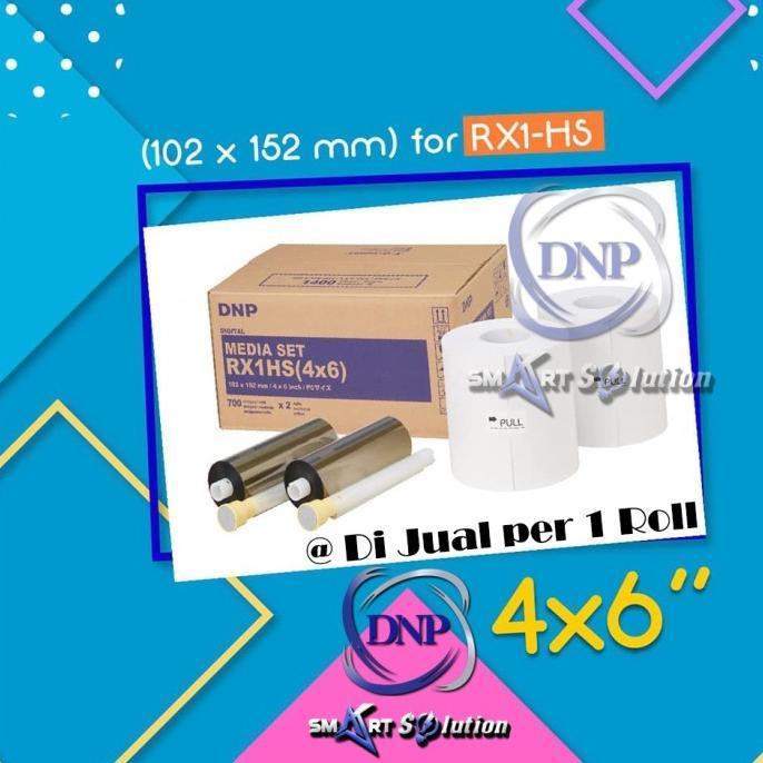 Paper Media Set DNP RX1 HS 4X6 @ 700 Lembar DNP FOTOLUSIO