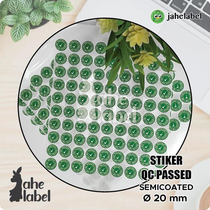 Dome- Sticker Qc Checked, Stiker Qc Passed Label Quality Control 1000 Pcs