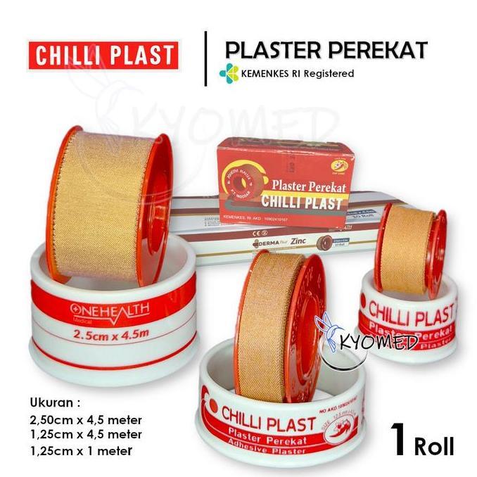 Fita - Chili Plast Onehealth - Plester Perekat Rol - Plaster Chiliplast Kain Coklat