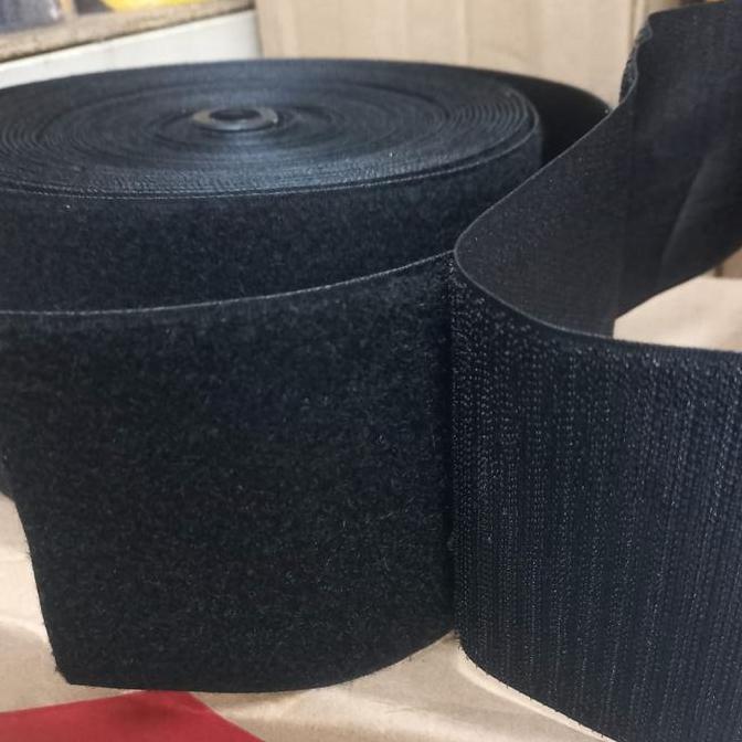 Dome- Velcro Perekat 10Cm - Hitam