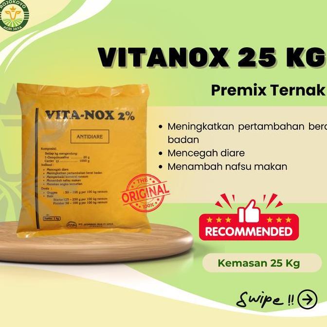 WEZANCOLLECTION81 - VITANOX-PREMIX PEMACU PERTUMBUHAN & PENAMBAH BERAT BADAN HEWAN
