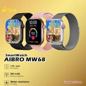 Savana_bels - Aibro MW68 Smartwatch jam tangan olahraga sport GPS Tracking MW 68 Smart Watch LCD IPS