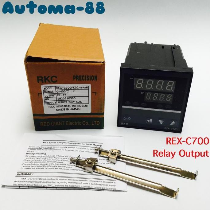 RKC REX-C700 72X72MM DIGITAL TEMPERATURE CONTROLLER OUT RELAY SSR AT88