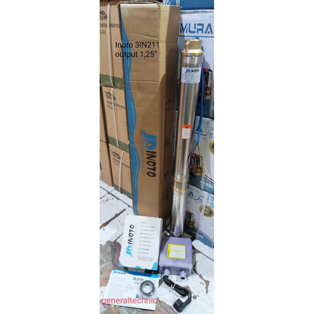 Submersible Pump Inoto Pompa Celup Satelit Pump Inoto 3" 1/2HP /4" 1HP