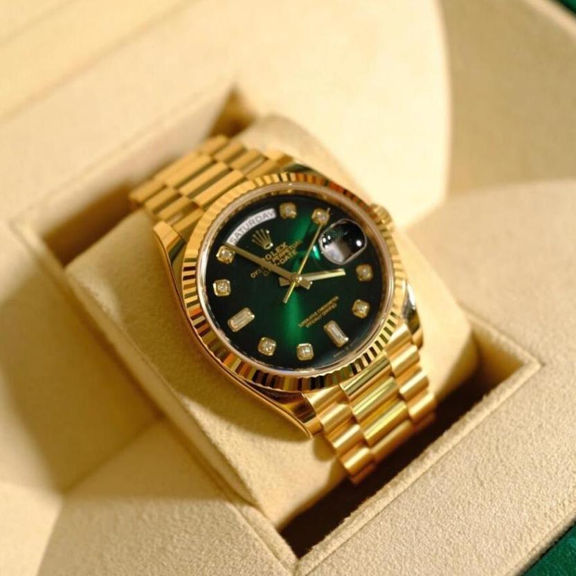 PROMO [100% ORI BARU Rolex watch] 100% original Jam tangan rolex pria Day-Date Series M128238-0069 4