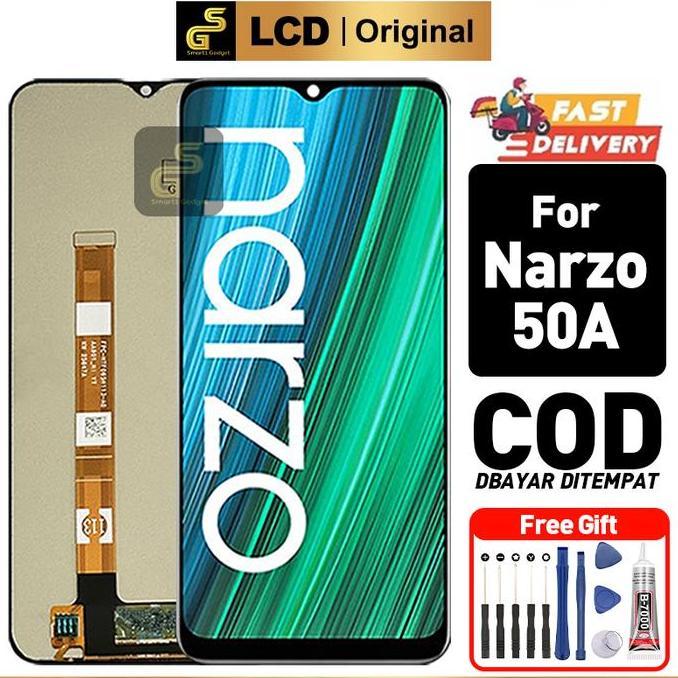 TERBARU - PROMOLCD RALME Narzo 50A ORI 100% Garansi 30 Hari Layar HD COD Kualitas No.1 Bergaransi Co