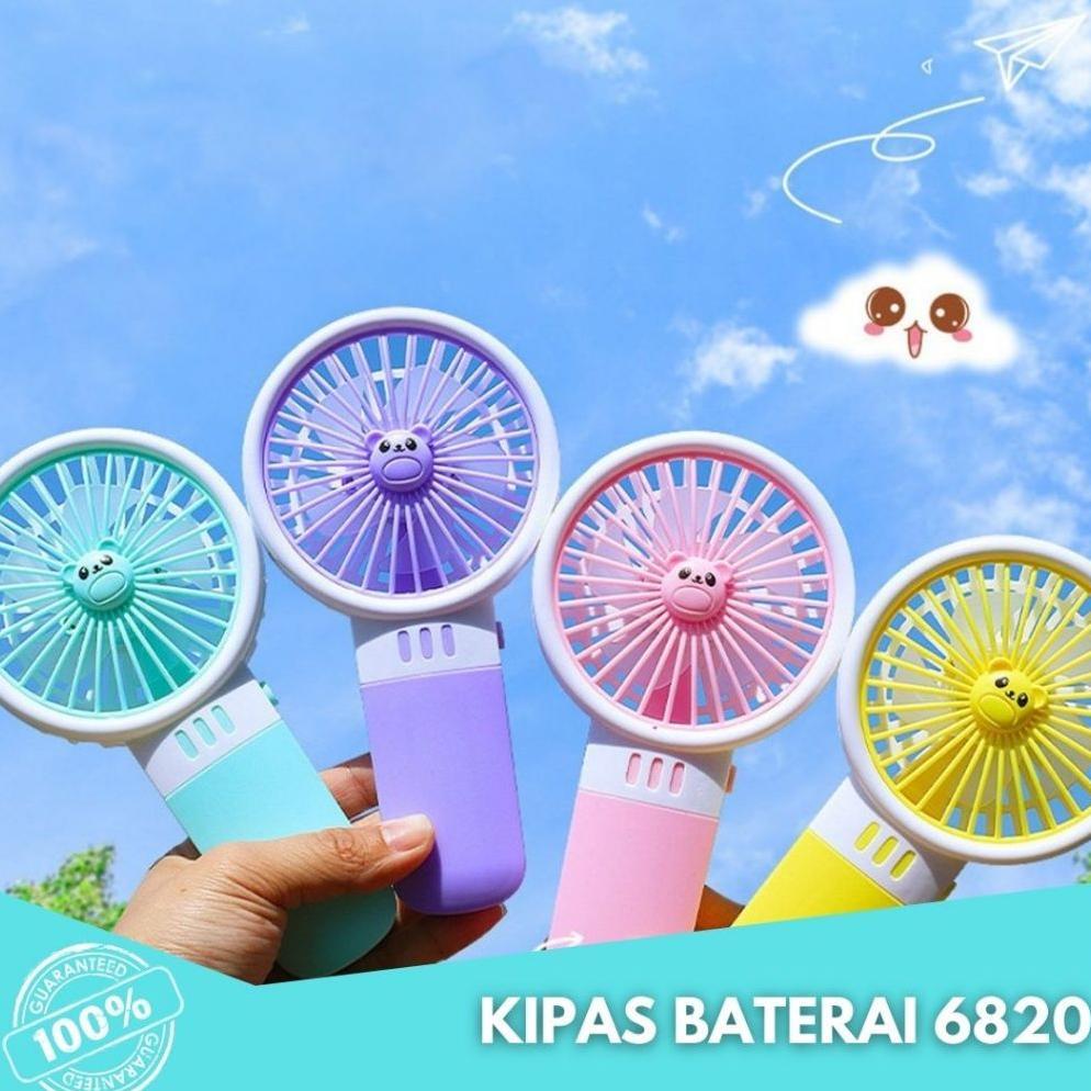 Cuci Gudang Kipas Angin Baterai Abc 6820 Mini Fan Genggam Tangan | Kipas Angin Portable Mini | Kipas