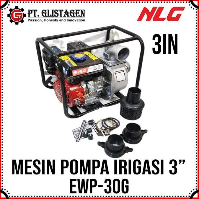 NLG EWP-30G Mesin Pompa Air Irigasi Sawah Alkon 3" Inch Water Pump NLG EWP 30