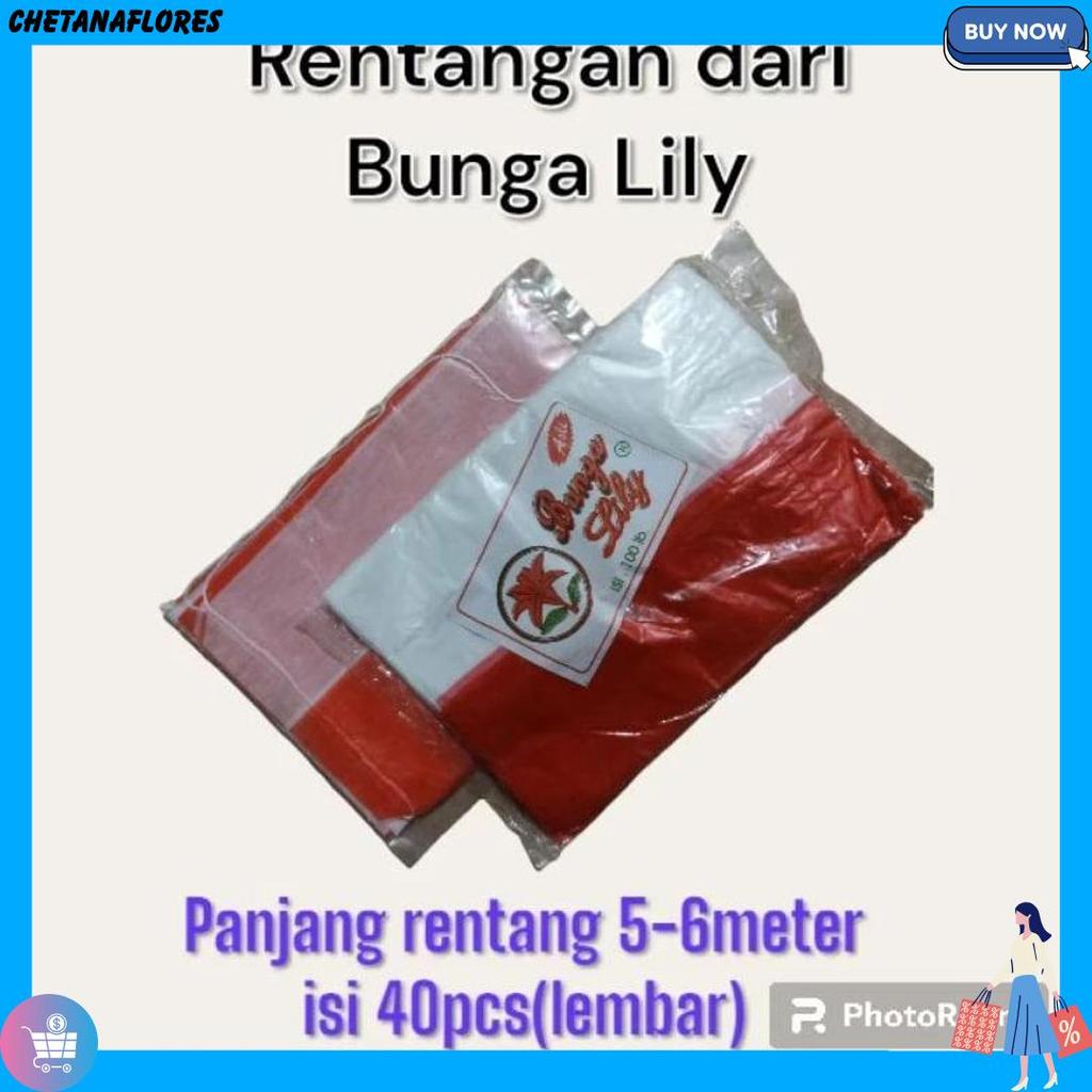 Bendera Merah Putih Plastik + Tali/Bendera Plastik Langsung Pakai Tali/Bendera Plastik Merah Putih/B