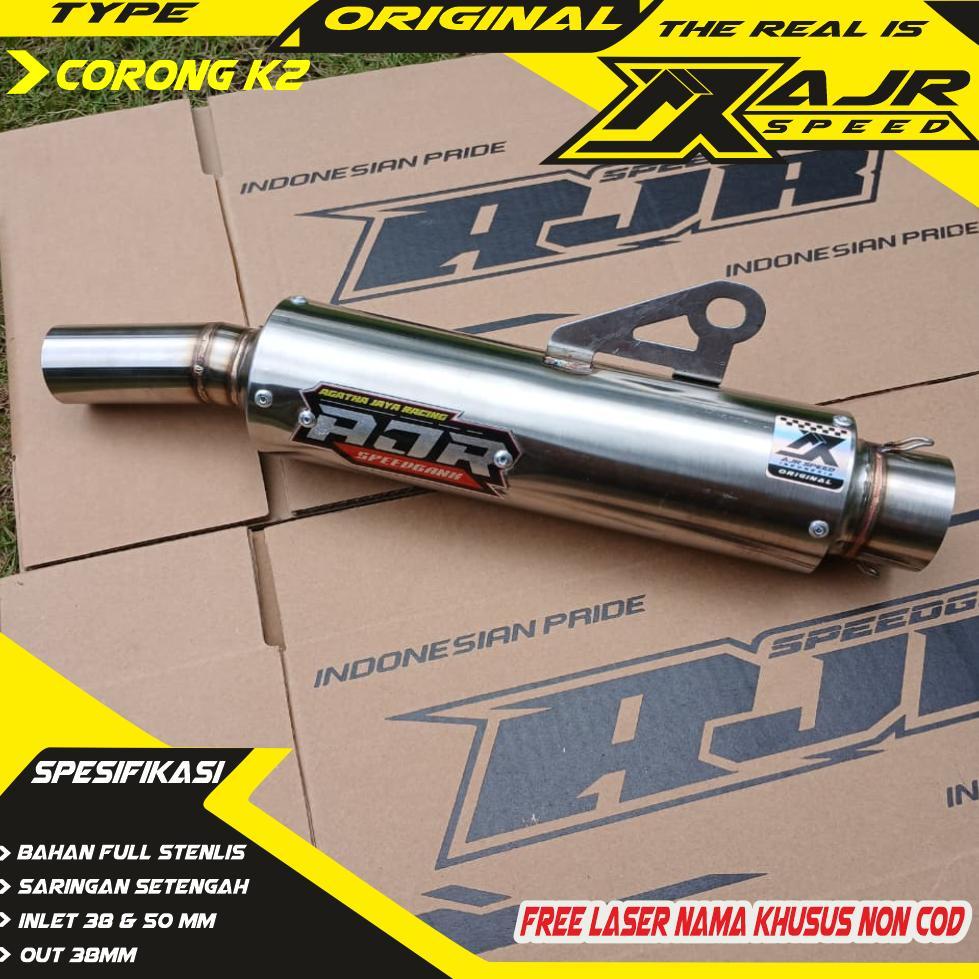 Clearance Silincer Knalpot Racing Inlet 38 Original Ajr Speed Indonesia Model Kawahara Bebas Request