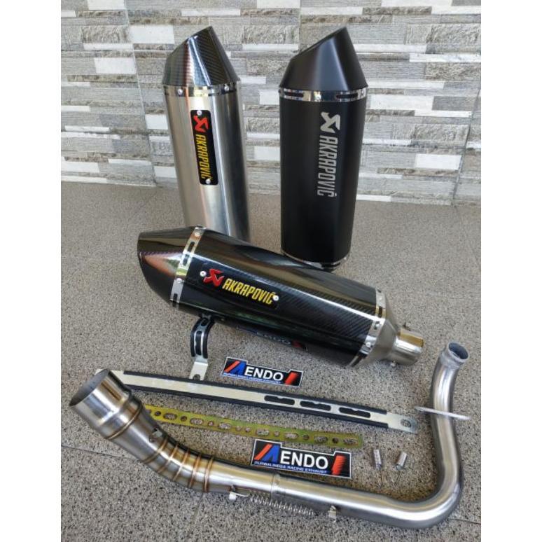 Original Knalpot Racing Akrapovic Layang Nmax Aerox Adv Genio Pcx Vario Xmax Mio Scopy Beat Dll