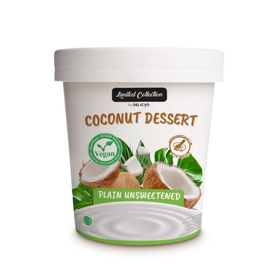 Milky- Delicyo Vegan Coconut Yogurt / Yogurt Kelapa Vegan Unsweetened