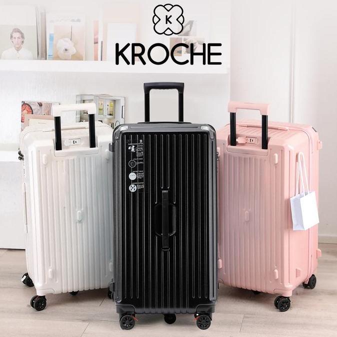 Kroche - Koper Cabin Bagasi 20/32 Inch Koper Fiber Anti Pecah Bahan Polycarbonate With TSA Lock