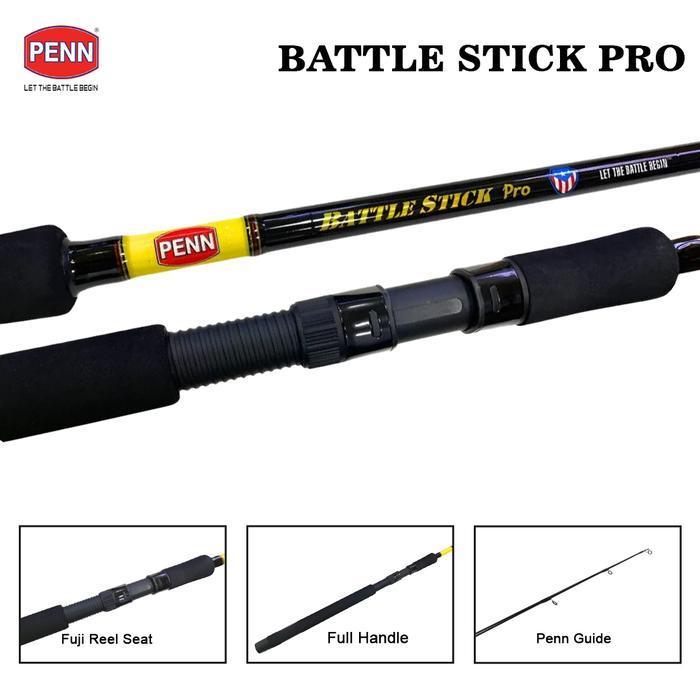 PENN Joran Pancing Spinning BATTLE STICK PRO 168cm - 180cm Graphite Composite Blank Construction Ext