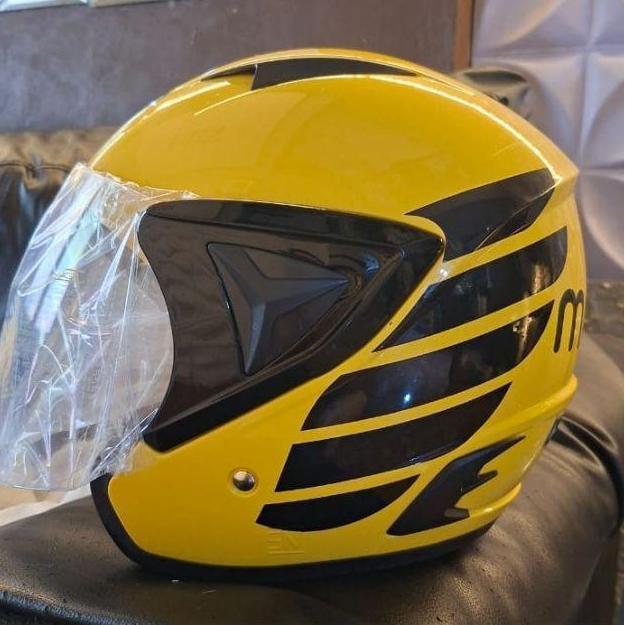helm kuning jp13 maxim terbaru