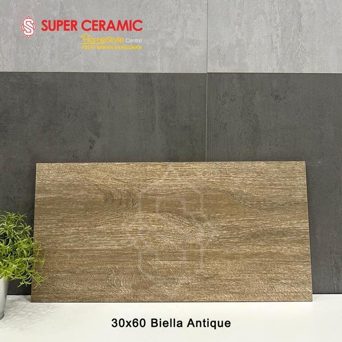 HABITAT 30x60 Keramik Dinding Kayu Matt - BIELLA CHERRY / ANTIQUE / GOLD / NATURAL SR