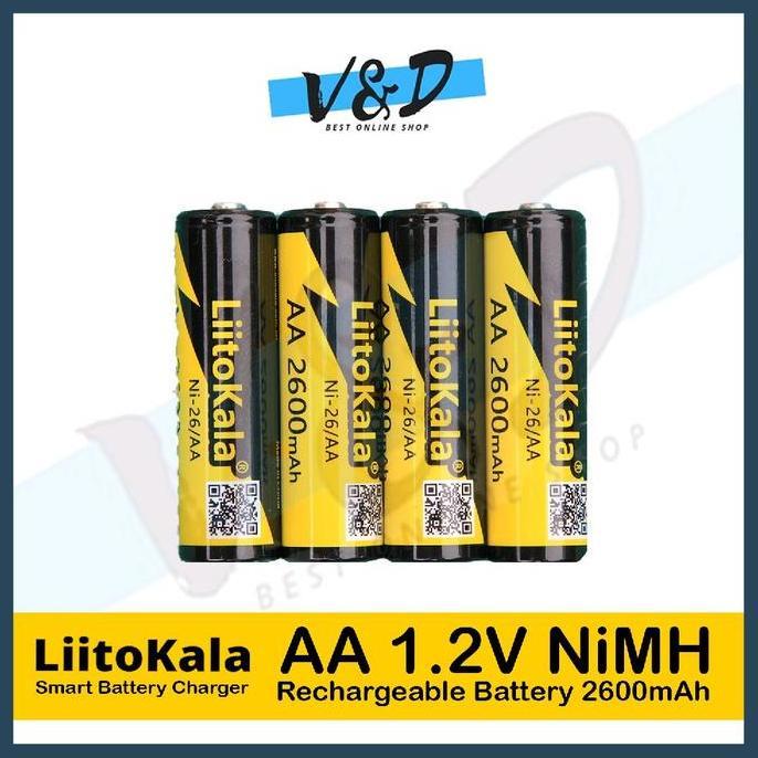 Homz- Baterai Cas Aa Liitokala 2600 Mah Real Capacity