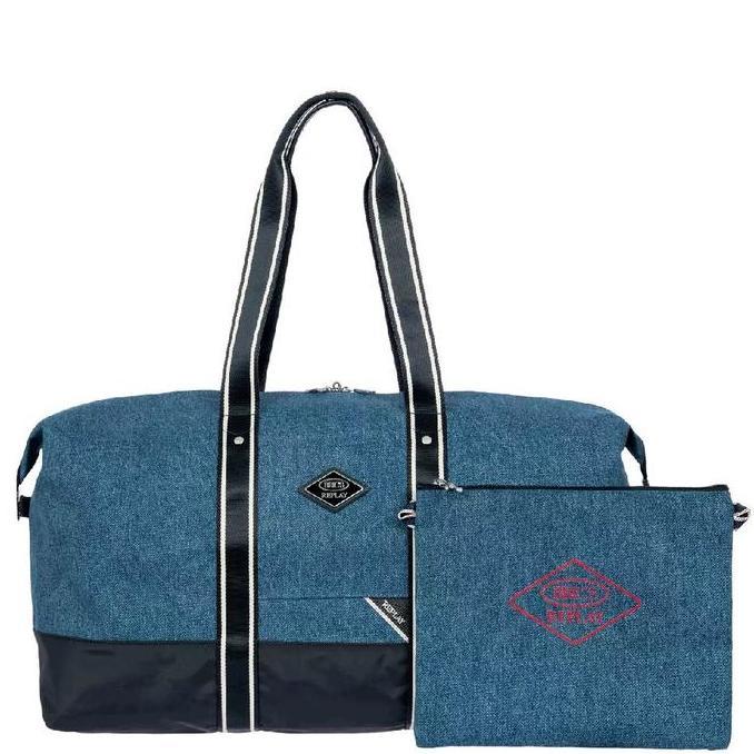Brics Replay Holdall 2in1 Foldable Duffle / Travel Bag - Light Denim