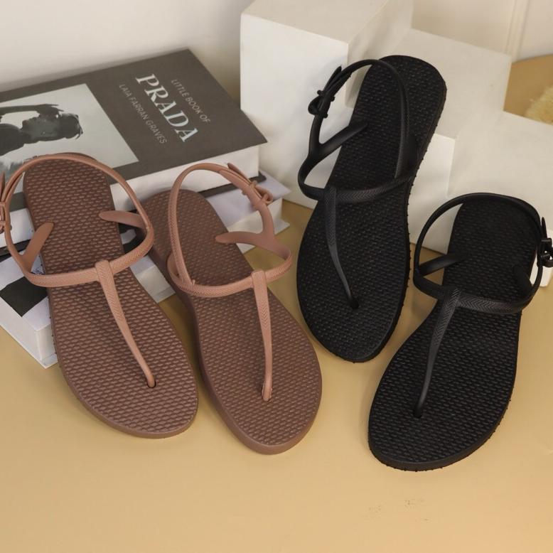 Original [Vanesa] Sandal Jepit Wanita Boloni Model Pattaya Dengan Tali Strap