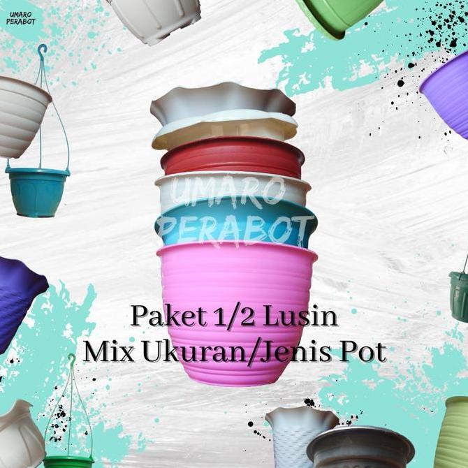 Newcastel- Paket Mix Pot 1/ Lusin Umaro Perabot