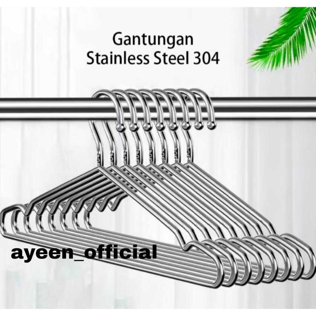 TERLARIS GROSIR 30 PCS HANGER stenlis dan warna PROMO RAMADHAN