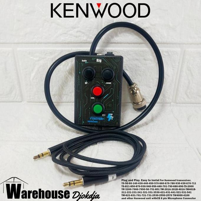 NEW - PTT Box Radio Komunikasi Rig Kenwood Konektor CB 8 Pin. TM-241 DLL