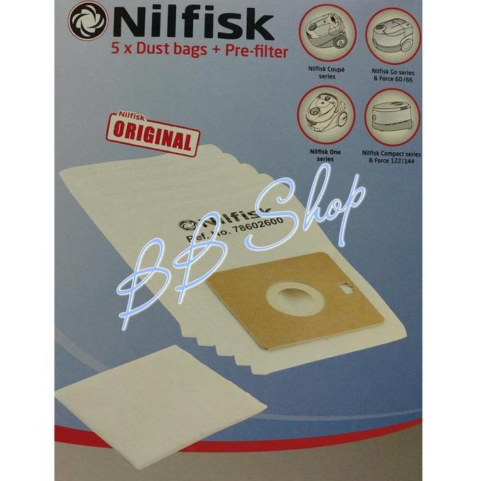 DISKON SPESIAL - Nilfisk Dust Bags Set Kantong Debu Seri Coupe Neo One