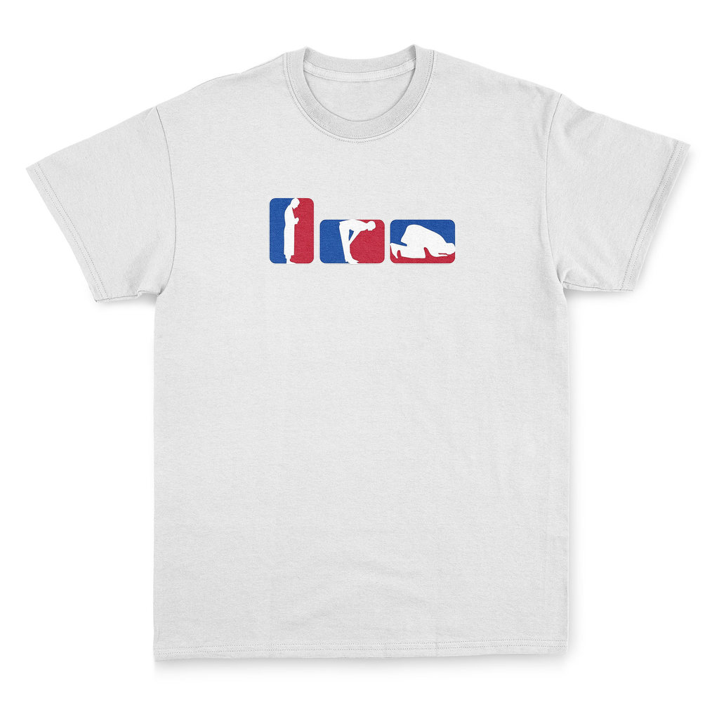 Nba Hijrah White | Kaos Parodi Basket Pria Hijrah Putih
