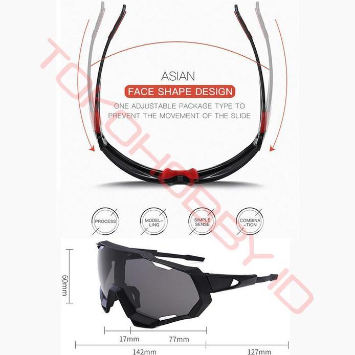 Kacamata Sepeda Gowes Lari Hiking Polarized Speedtrap not Rockbros XSY