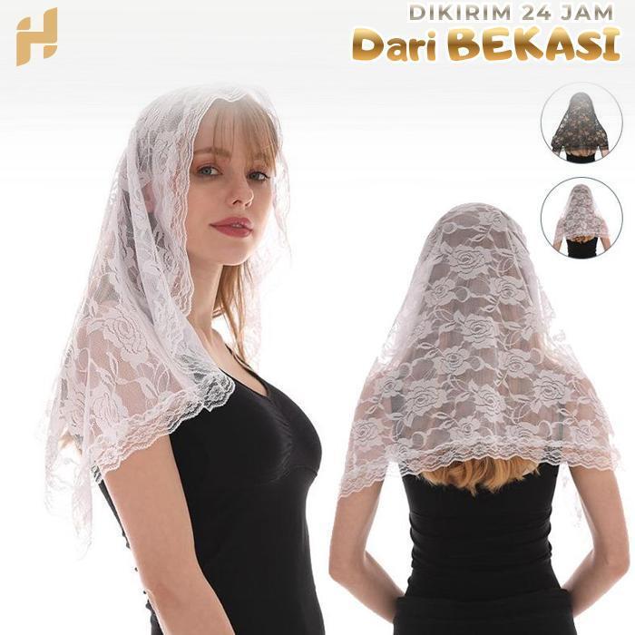 Mantilla Kerudung Katolik / Kerudung Misa / Mantila Katholik / Mantila Kerudung Katolik