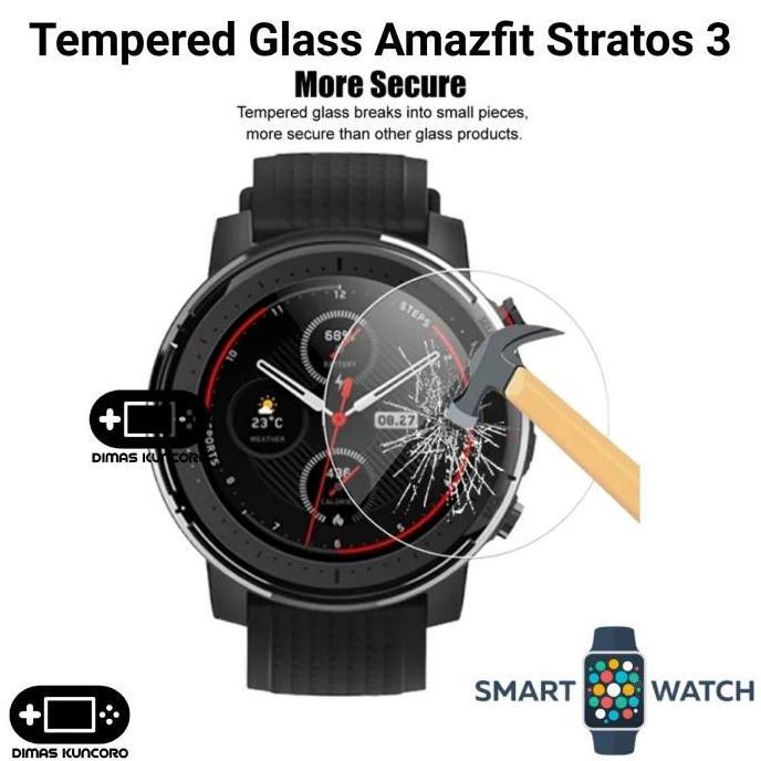 Tempered Glass Amazfit Stratos 3 antigores screen protector huami lcd