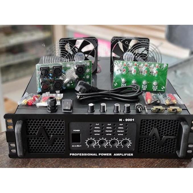 Box Power Amplifier N9001 4ch 3u Komplit Aksesoris