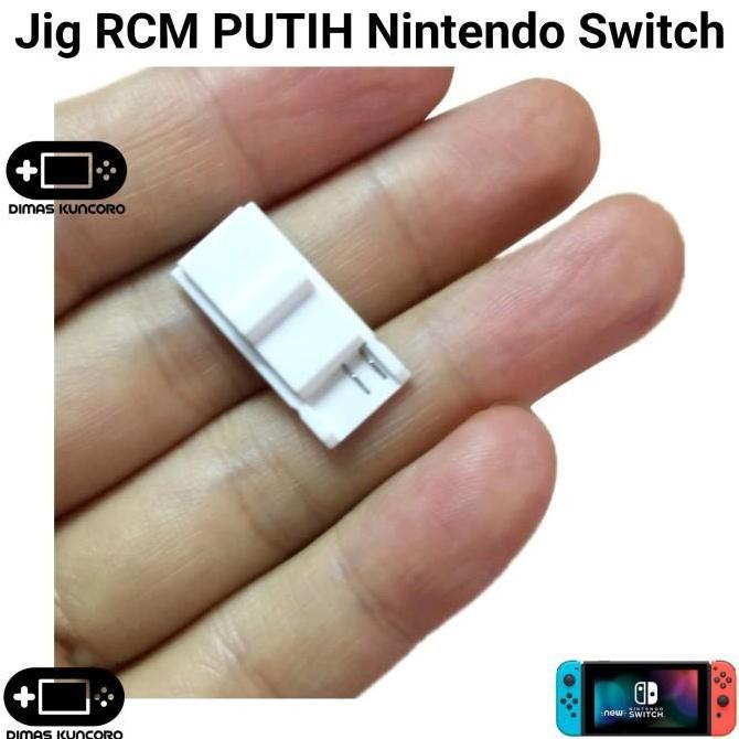 Jig RCM PUTIH Nintendo Switch cfw atmosphere recovery loader nintendo switch