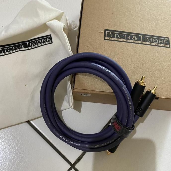 Kabel RCA Pitch and timbre Virtuosso 1.5M , panjang 1,5 meter pair