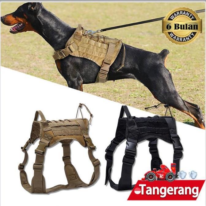 REWARLI Rompi Anjing / Tactical Rompi Anjing / Harness Anjing / Dog Harness