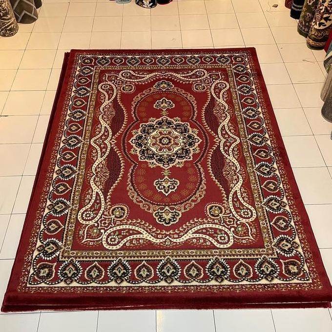 SHIRAZ 170cm x 230cm Karpet Permadani Motif Turki Klasik Tebal & Lembut - Dekorasi