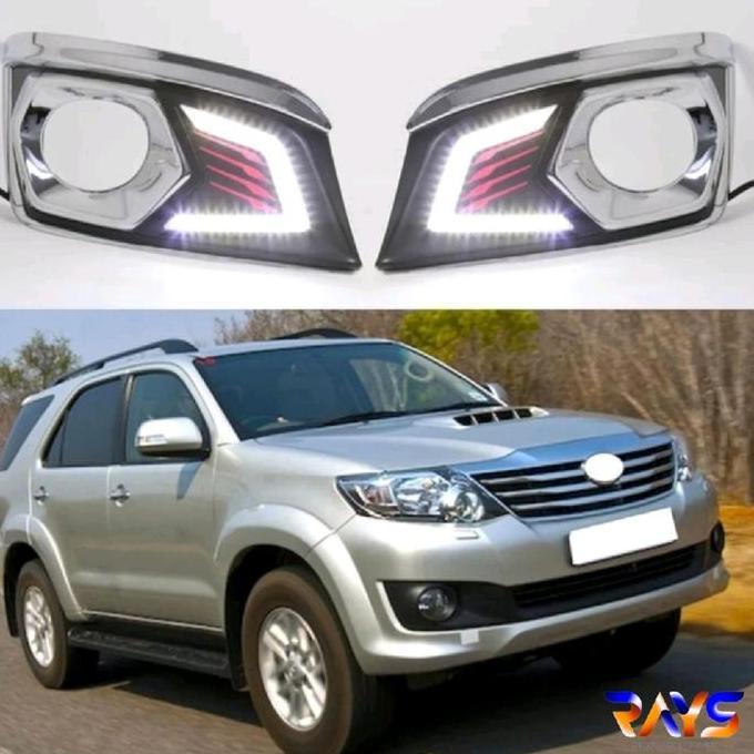 RAYS LED DRL Lampu Kabut Toyota Fortuner 2012-2014 TRD Sportivo