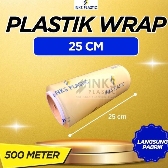 Bebasaja- Plastik Wrapping 25 Cm Roll Besar Wrap Pembungkus Makanan