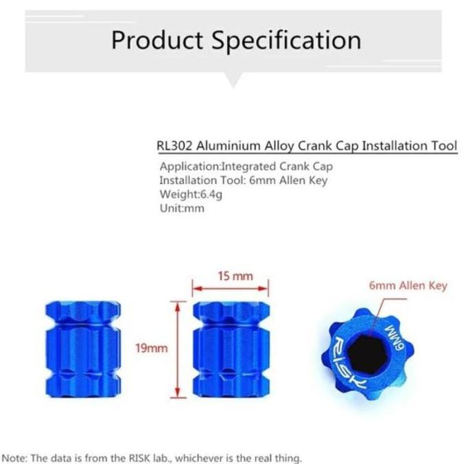 Bikers- Risk Pembuka Baut Crank Ht 2 Ht2 - Kunci Baut Crank Hollowtech 2